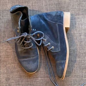 BC Footwear Lace Up Suede Bootie